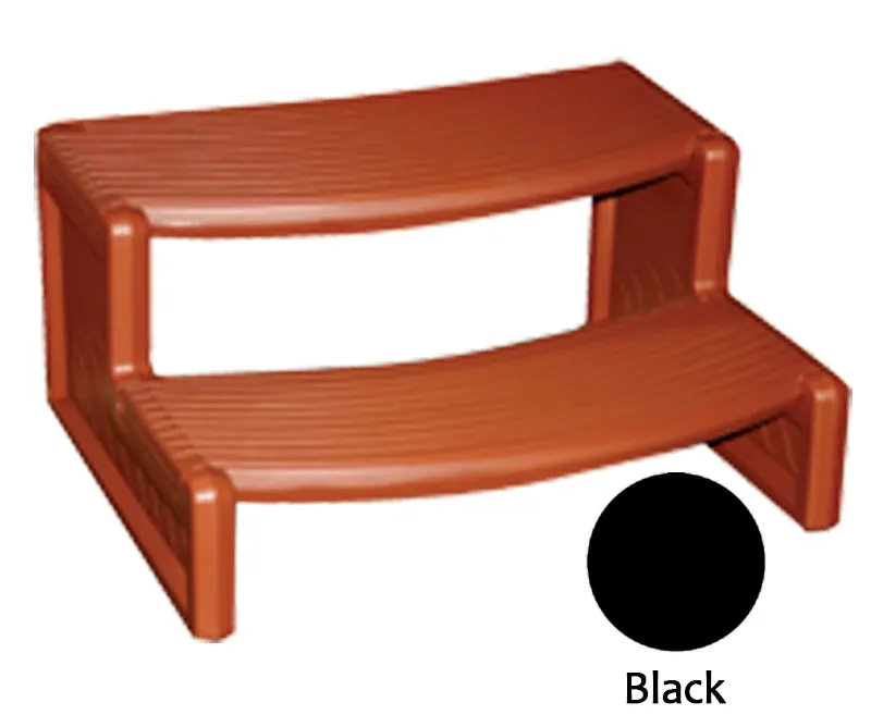 Confer Plastics Handi-Step Spa Steps, Black (HS2-BLK)