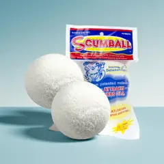 SCUMBALLS Oil Absorbing Sponge (2 Pack) – Floating Scum Eliminator for Hot Tubs & Spas
