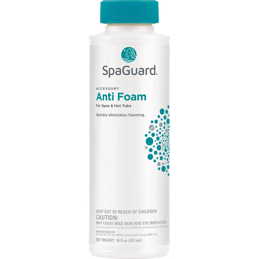 SpaGuard Anti Foam – 16 fl oz Spa & Hot Tub Defoamer (SpaGuard 42646BIO)