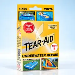 TEAR-AID Repair Patch Kit – Vinyl & Fabric Spa Cover Repair (Type A & B) - Type B – Underwater