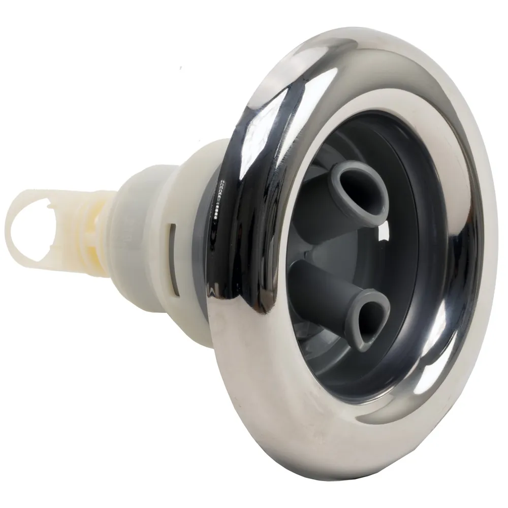 Waterway 5" Power Storm Dual-Roto Screw-in Spa Jet Insert - Stainless